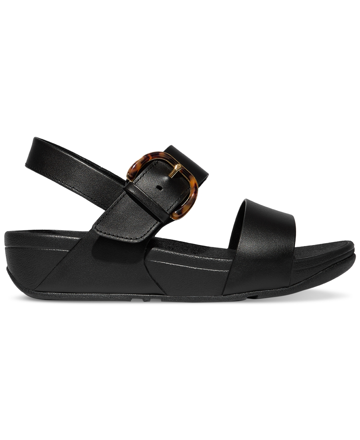 Fitflop Lulu Slingback Platform Wedge Sandal In All Black