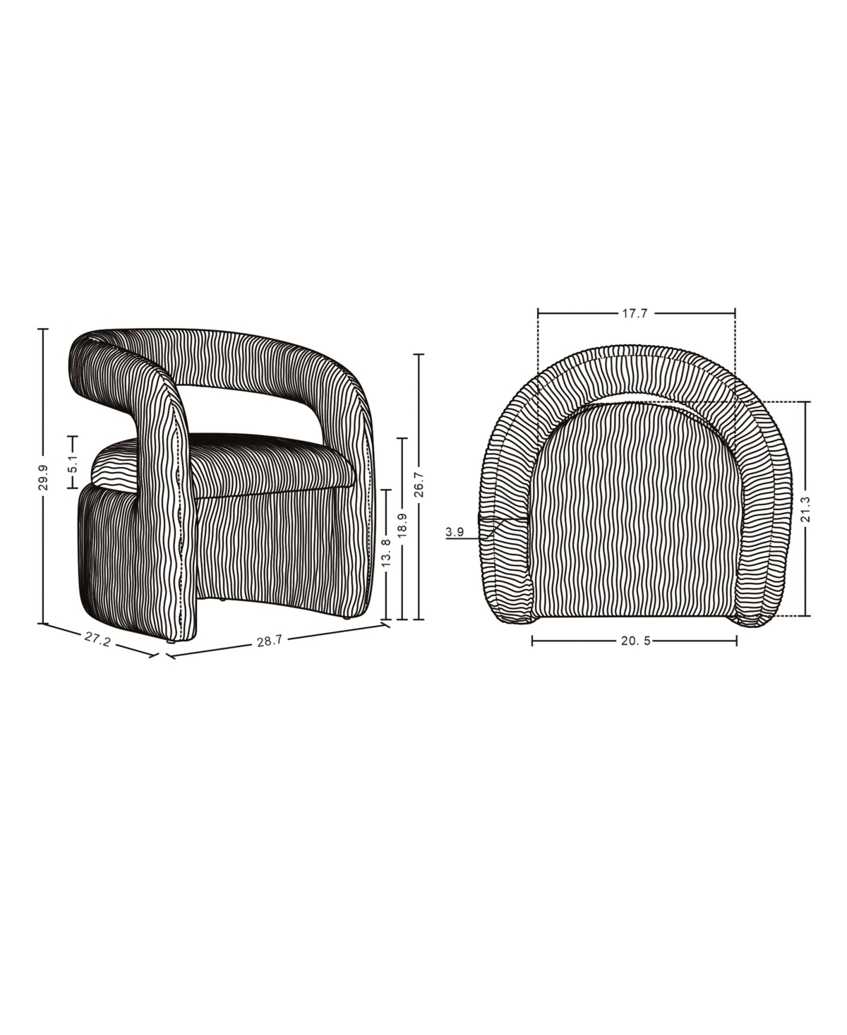 Manhattan Comfort Modern Corvette Velvet Dining Chair In Dove