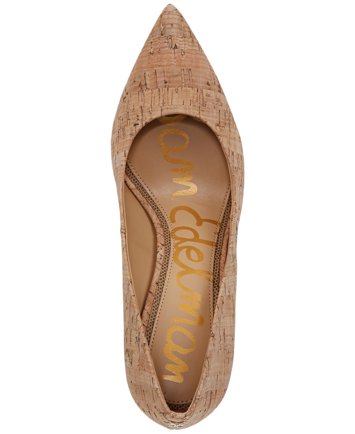 Sam Edelman Hazel Pointed Toe Pump Natural Beige Fabric In Natural Beige
