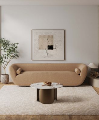 Monica 31.49" Modern Sintered Stone Top Coffee Table