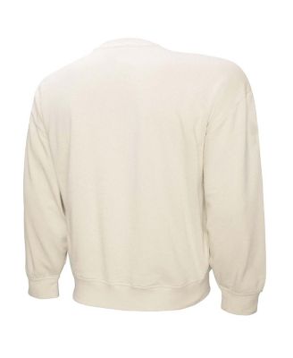 Women's Cream Atlanta Braves Cooperstown Collection Laurel Pullover Sweatshirt