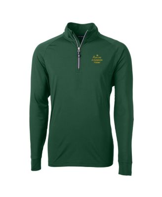 Men's Hunter Green Notre Dame Fighting Irish Play Like A Champion Today Adapt Eco Knit Stretch DryTec Quarter-Zip Top
