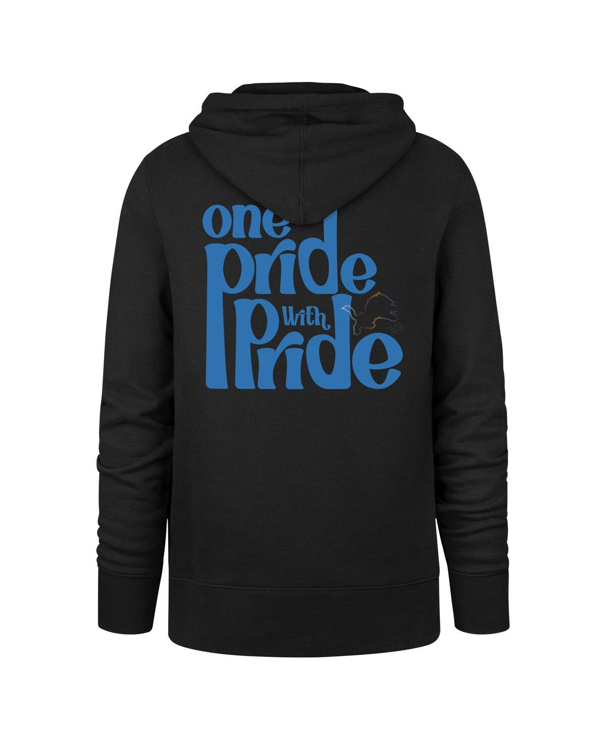 Shop 47 Brand Men's Black Detroit Lions Pride Headline Pullover Hoodie