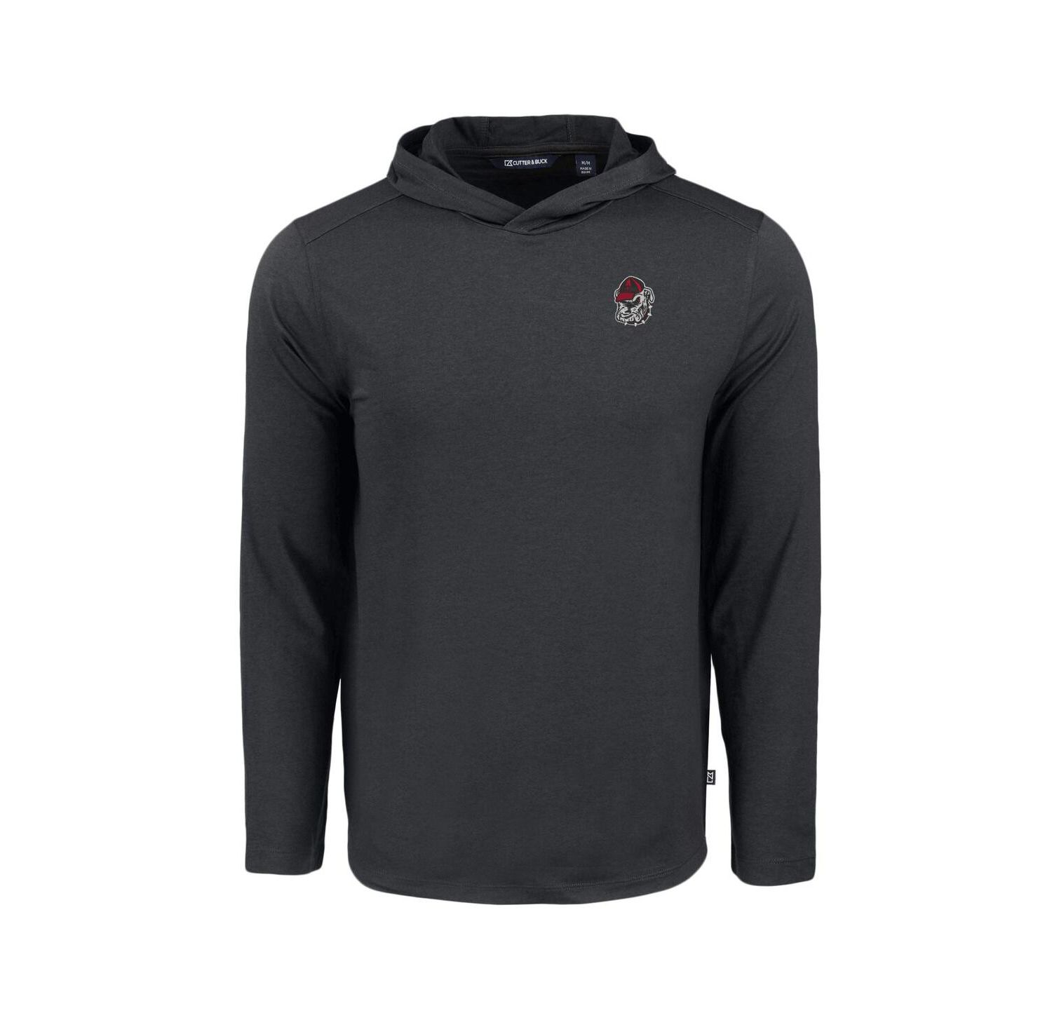 Men's Black Georgia Bulldogs Coastline Epic Comfort Eco Long Sleeve Hoodie T-Shirt