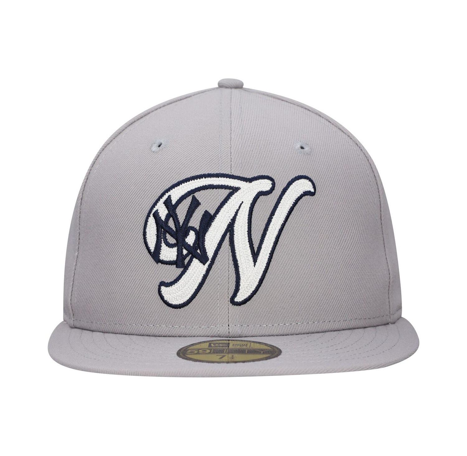 Men's Gray New York Yankees Duo Logo 2.0 59FIFTY Fitted Hat