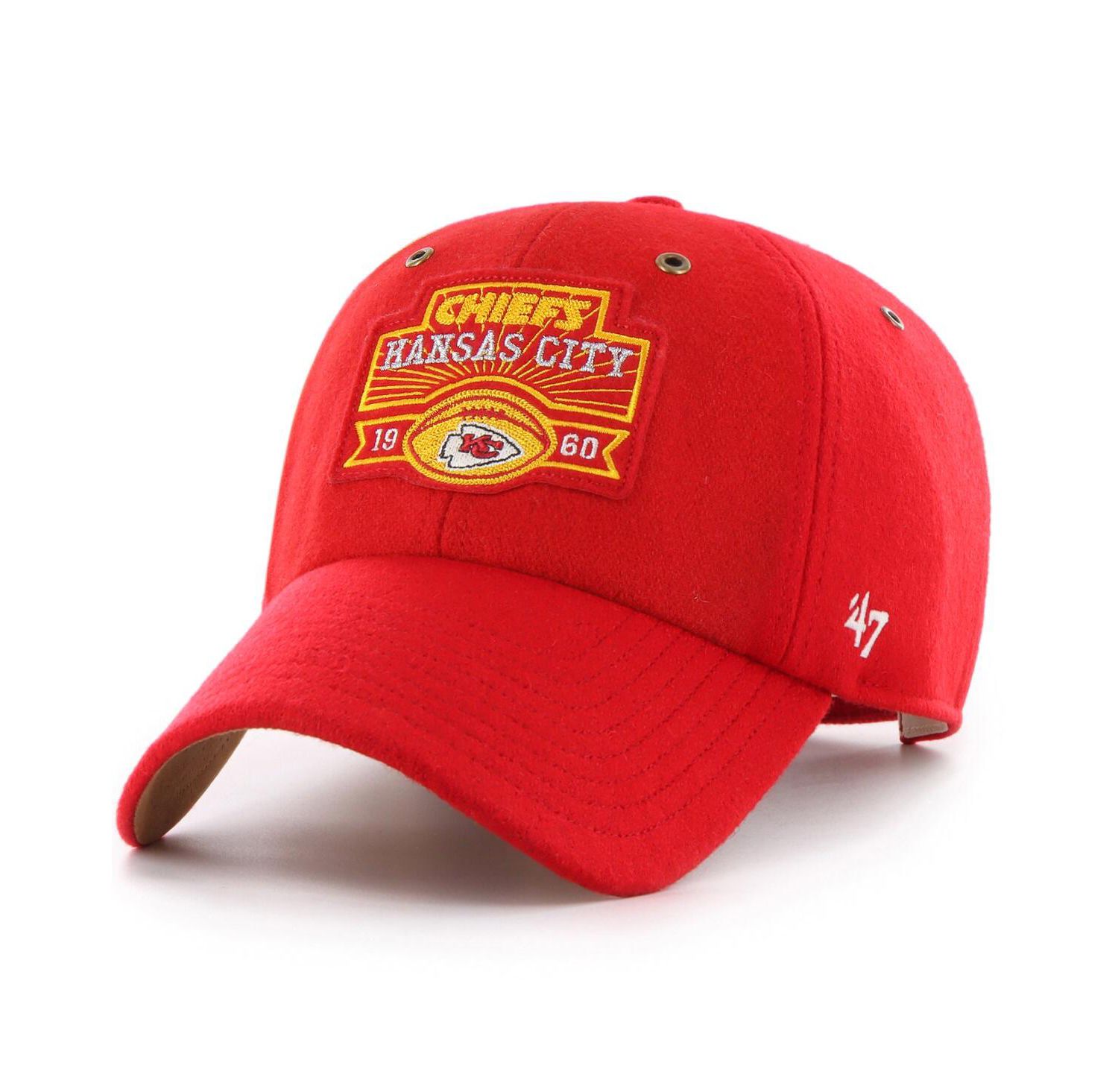 Men's and Women's Red Kansas City Chiefs Field Goal Clean Up Adjustable Hat