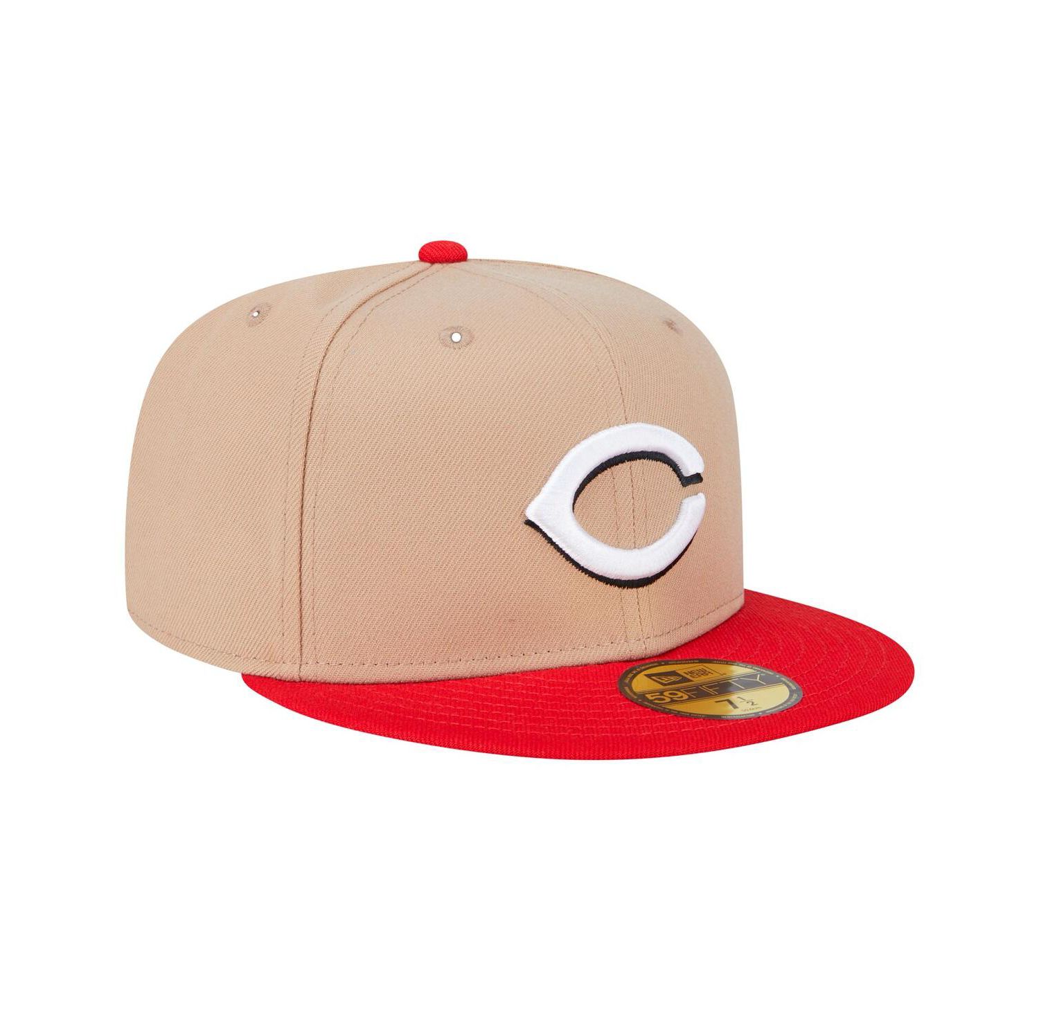 Men's Khaki Cincinnati Reds 59FIFTY Fitted Hat
