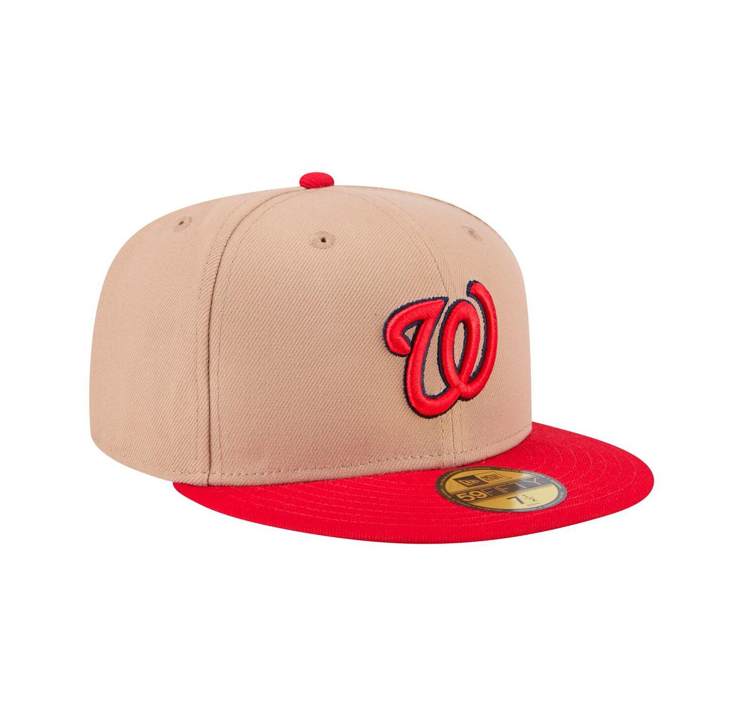 Men's Khaki Washington Nationals 59FIFTY Fitted Hat