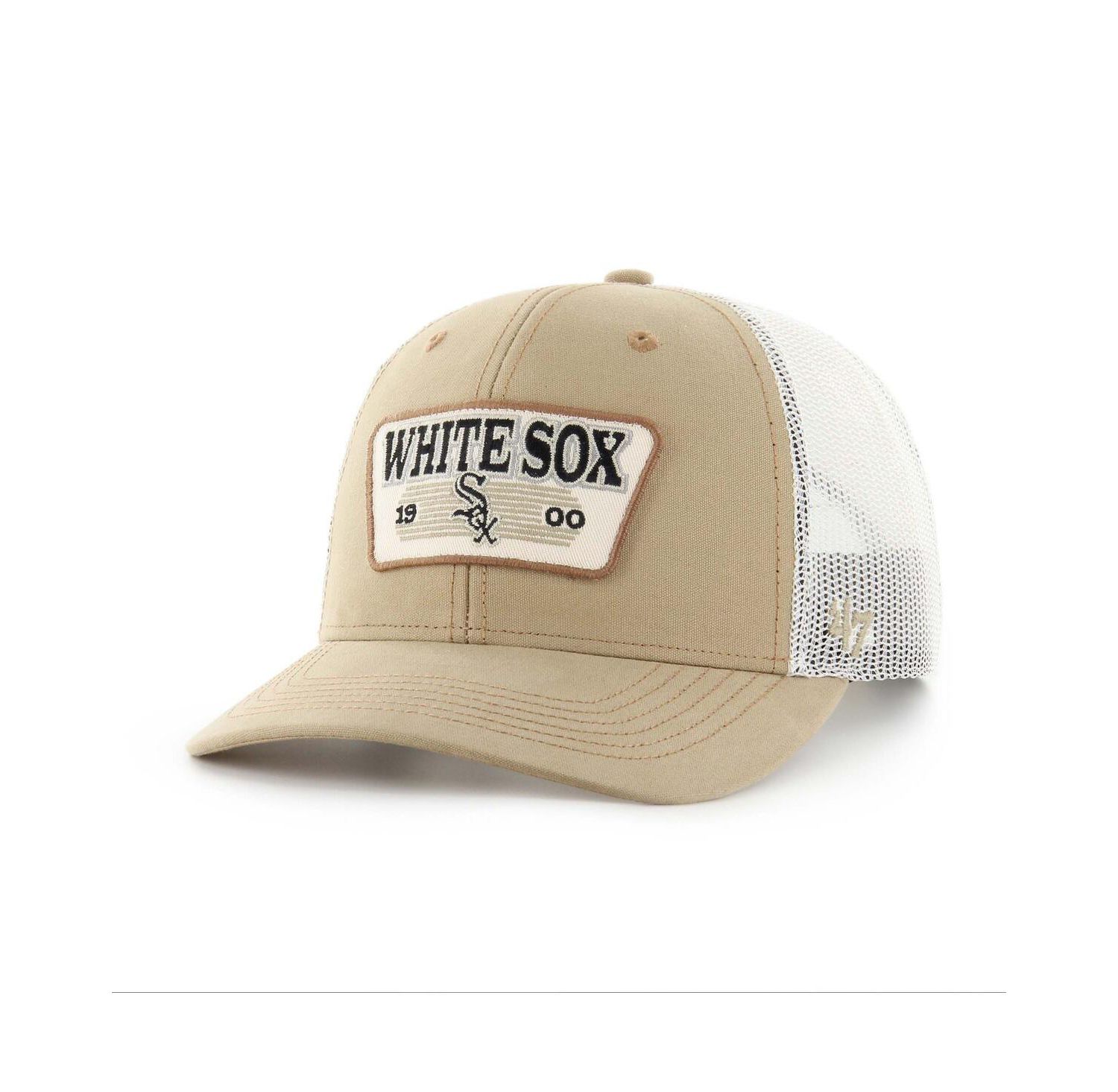 Men's Khaki Chicago White Sox Ridgewood Trucker Adjustable Hats