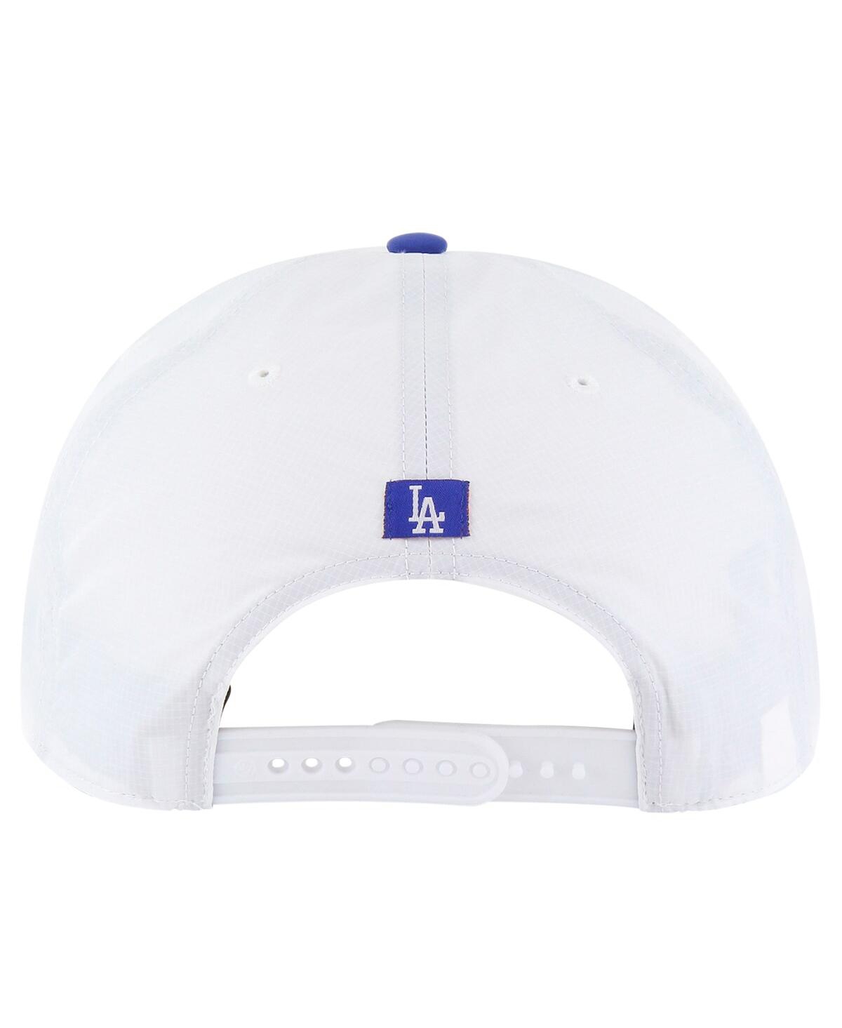 47 Brand Men's White Los Angeles Dodgers Lineman Hitch Adjustable Hat In White