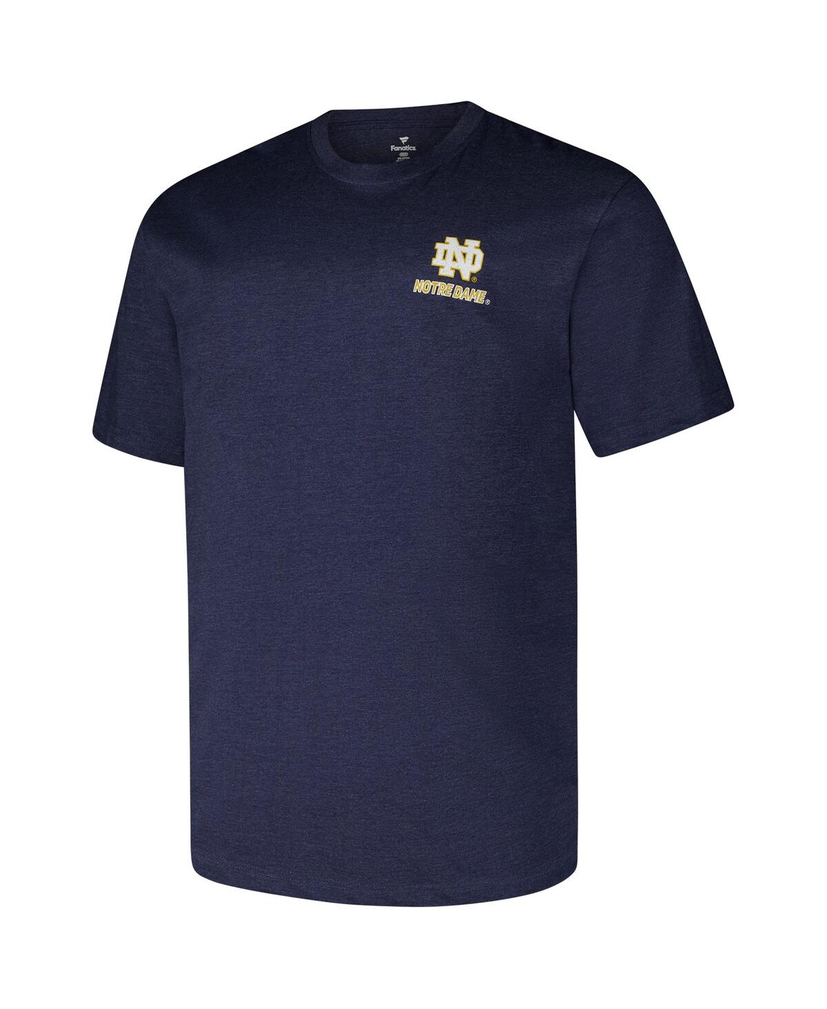 Fanatics Men's Navy Notre Dame Fighting Irish Big Tall Ideal Faded T-shirt In Navy