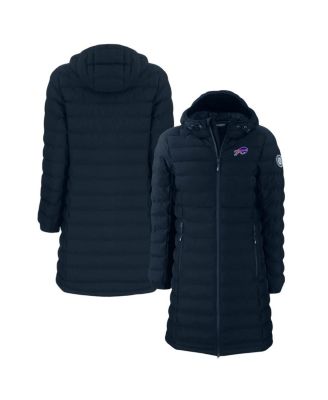 Cutter & Buck - Women's Cutter Buck Navy Buffalo Bills Mission Ridge Eco Insulated Long Full-Zip Puffer Jacket