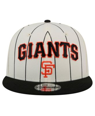 Men's White San Francisco Giants Jersey Pinstripe 9FIFTY Snapback Hat