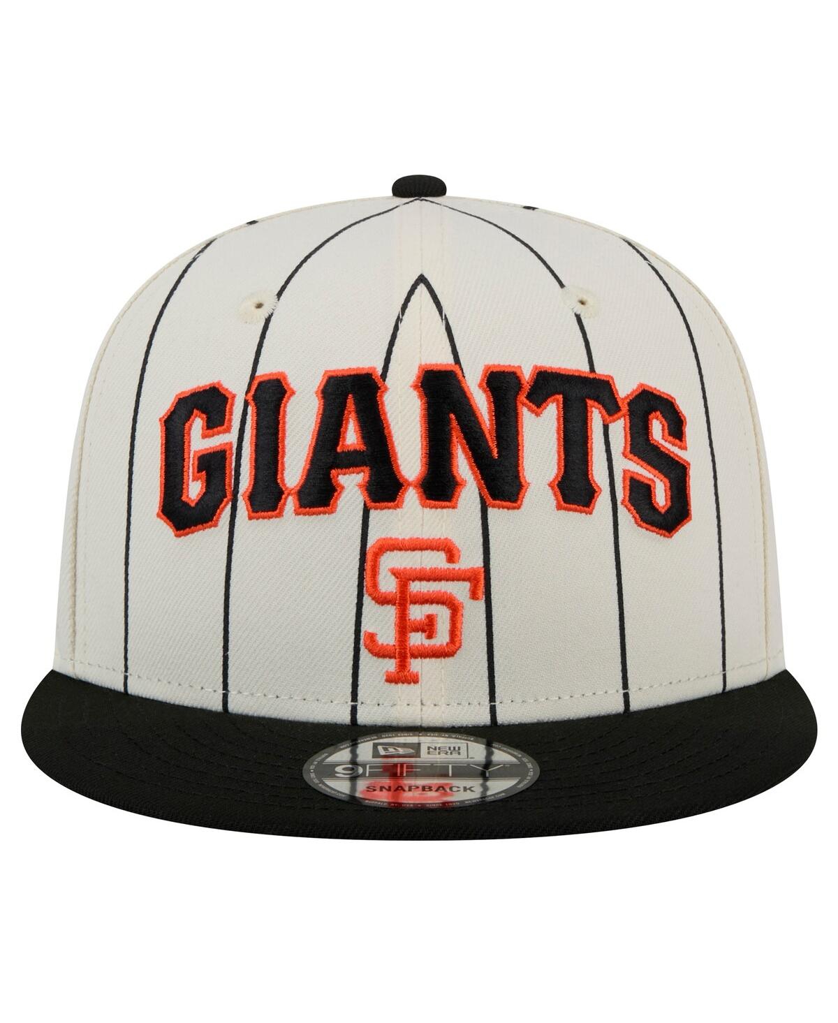 NEW ERA MEN'S WHITE SAN FRANCISCO GIANTS JERSEY PINSTRIPE 9FIFTY SNAPBACK HAT 