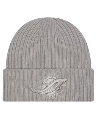 New Era - Big Boys and Girls Gray Miami Dolphins Color Pack Cuffed Knit Hat