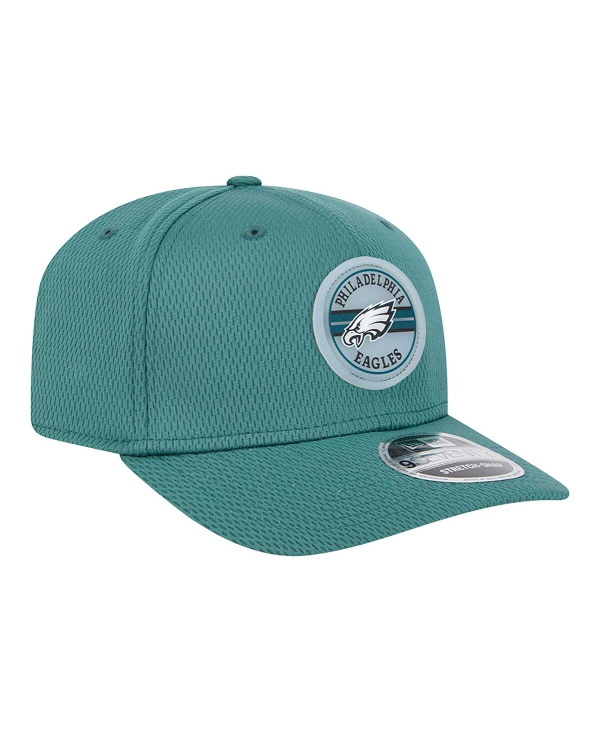 NEW ERA MEN'S MIDNIGHT GREEN PHILADELPHIA EAGLES ADVENTURE PATCHED 9SEVENTY STRETCH-SNAP ADJUSTABLE HAT 
