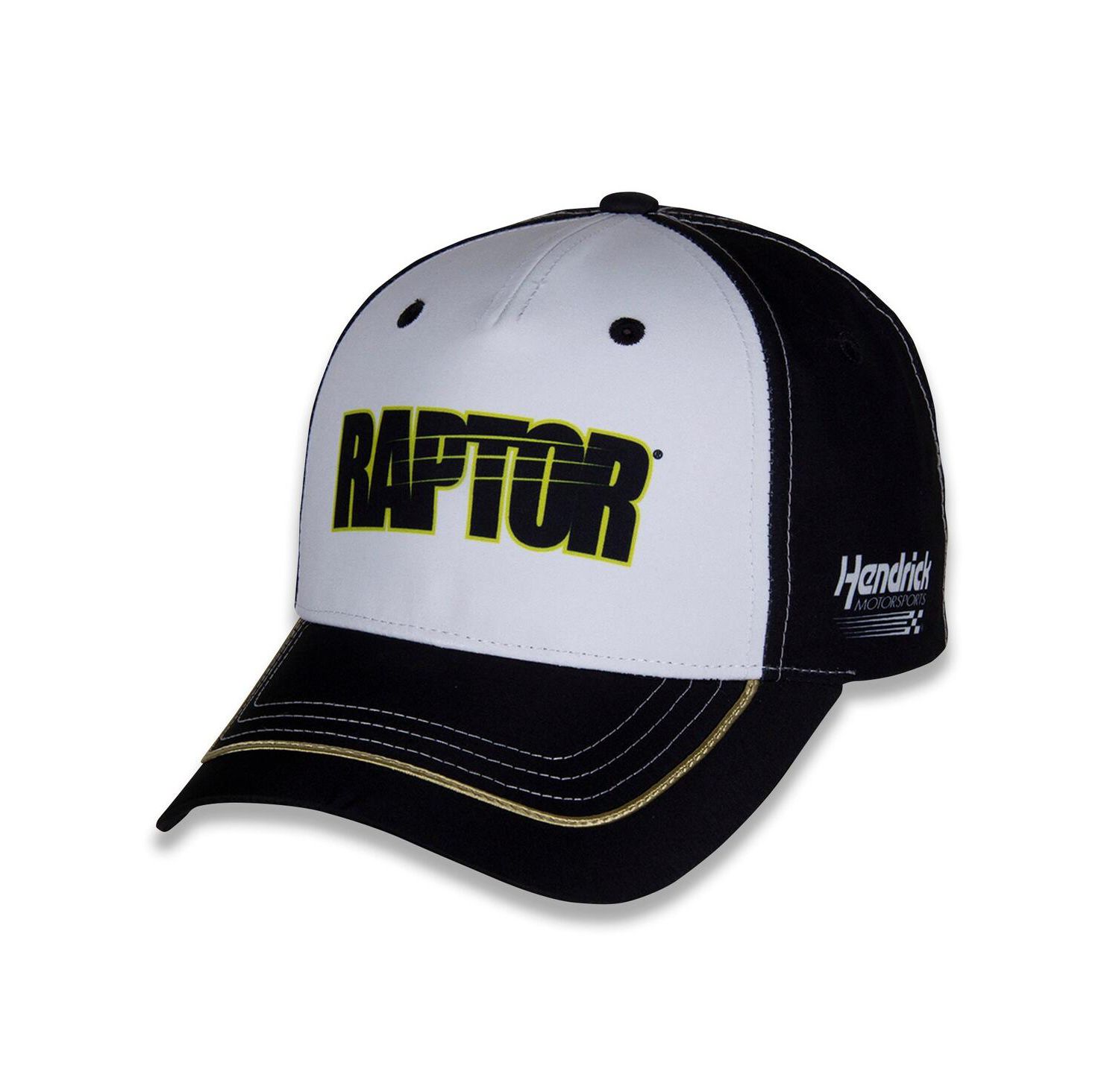 Men's White/Black William Byron Raptor Uniform Adjustable Hat