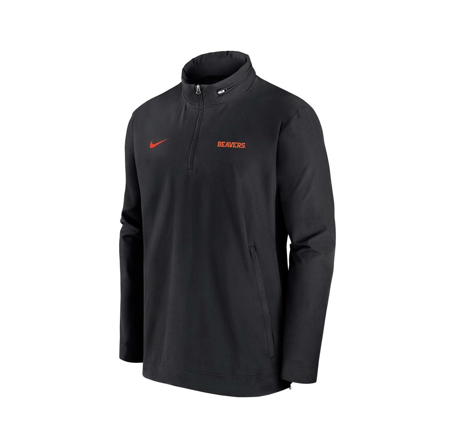 Men's Black Oregon State Beavers 2024 Sideline Coach Quarter-Zip Hoodie Jacket