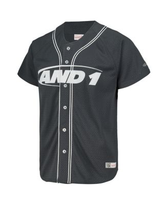 Men's Charcoal AND1 Baseball Jersey