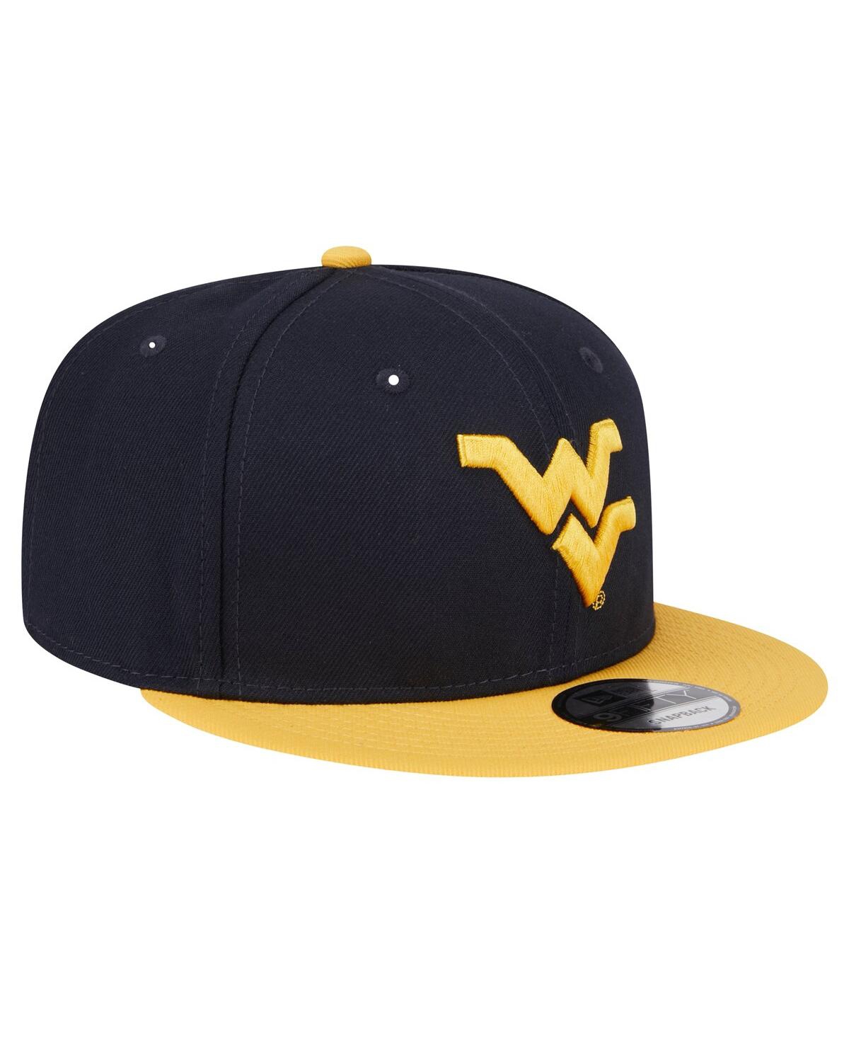 NEW ERA MEN'S NAVY/GOLD WEST VIRGINIA MOUNTAINEERS TWO-TONE 9FIFTY SNAPBACK HAT 