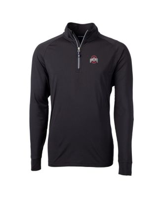 Cutter & Buck - Men's Black Ohio State Buckeyes Adapt Knit Quarter-Zip Pullover Jacket