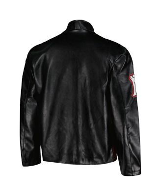 Men's and Women's Black Scarface Moto Full-Zip Jacket