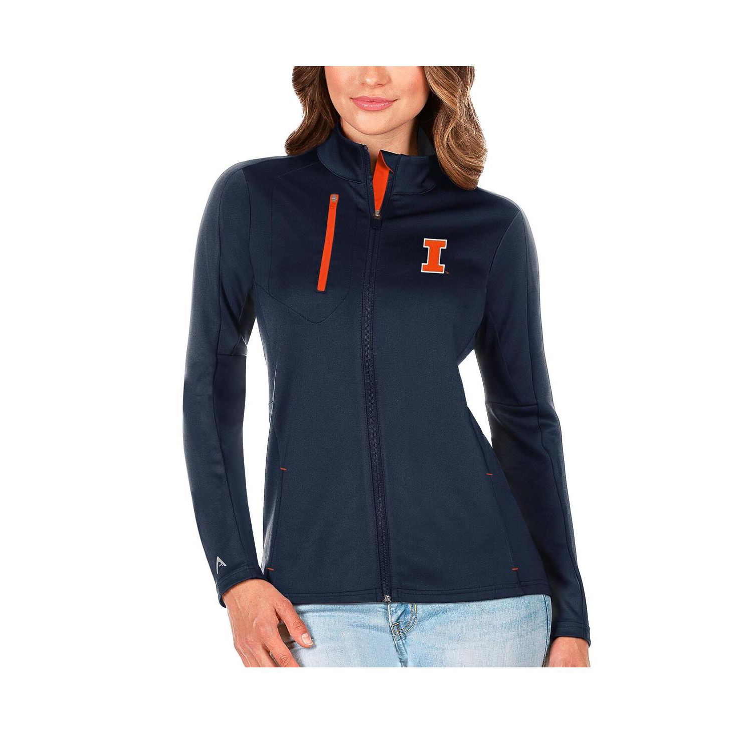Women's Navy/Orange Illinois Fighting Illini Generation Full-Zip Jacket