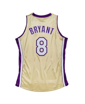 Men's Kobe Bryant Gold Los Angeles Lakers Hall of Fame Class of 2020 8 Authentic Jersey