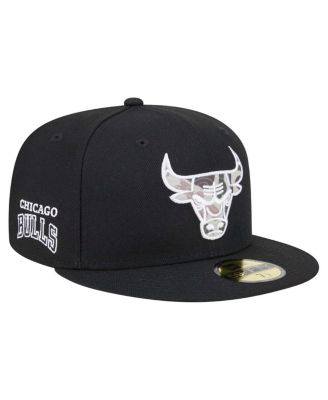 New Era - Men's Black Chicago Bulls Camo Print UV 59FIFTY Fitted Hat