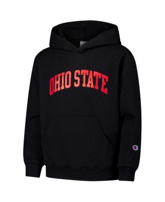 Big Boys and Girls Black Ohio State Buckeyes Basic Arch Hoodie