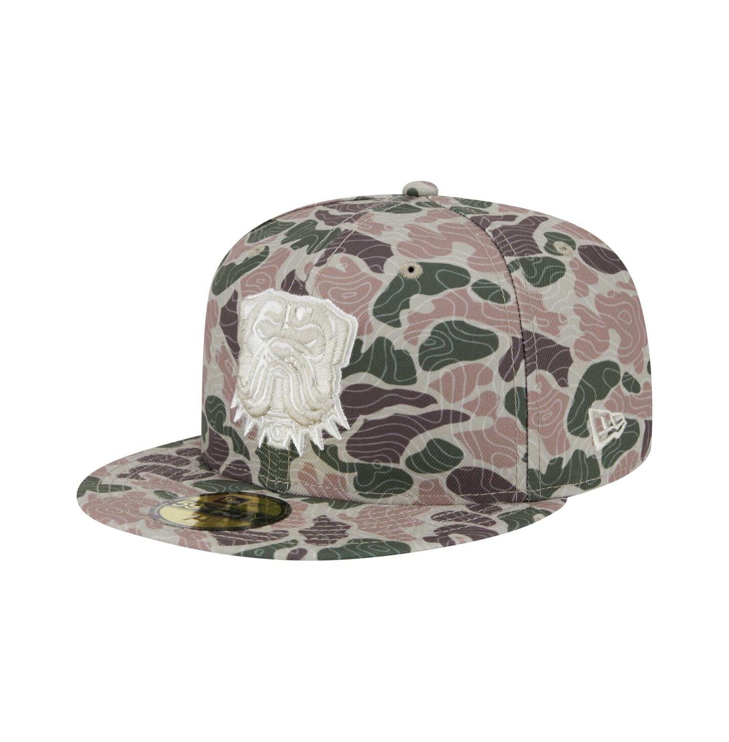 Мужская кепка New Era Cleveland Browns Geo Camo 59FIFTY Fitted Hat — фото 1