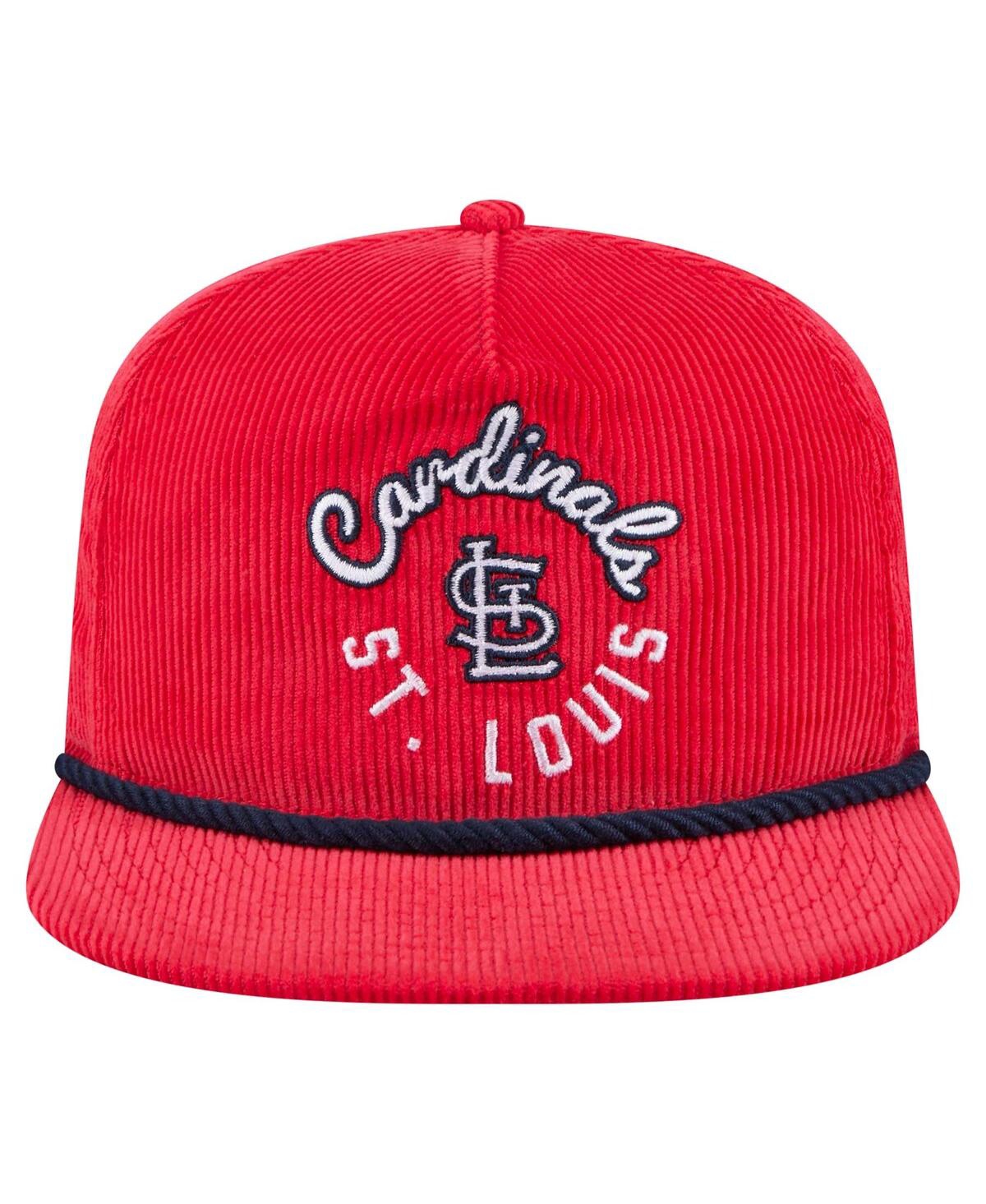 New Era Men's Red St. Louis Cardinals Full Circle Corduroy Golfer Adjustable Hat In Red