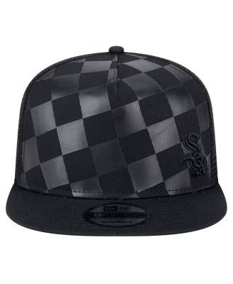 Men's Black Chicago White Sox Score Check 9FIFTY A-Frame Trucker Snapback Hat