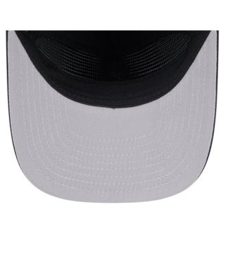 Men's Black Las Vegas Raiders Throwback Brush Golfer Snapback Hat