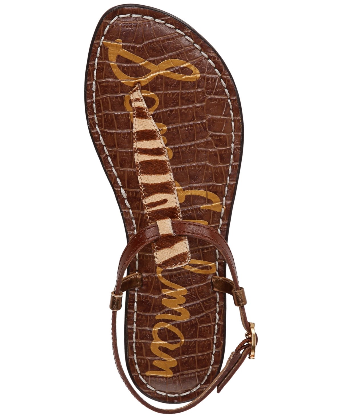 Sam Edelman Gigi Thong Sandal Beechwood Multi Leather In Beechwood Multi Leather