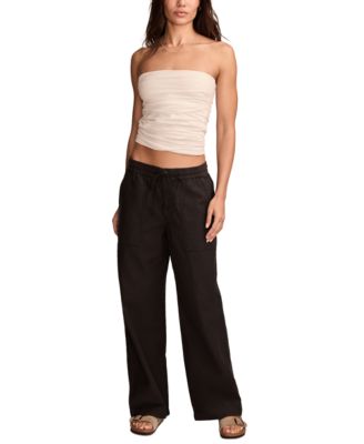 Lucky Brand - Cotton Relaxed Wide-Leg Utility Pants