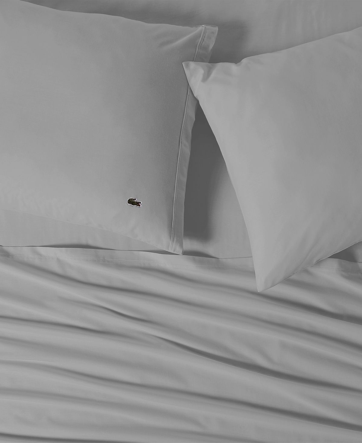 Lacoste Home Solid Cotton Percale Sheet Set, Full