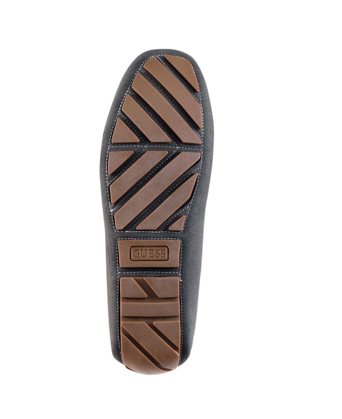 Guess Men's Ansto Logo Bit Detailed Driving Loafers In Dark Gray