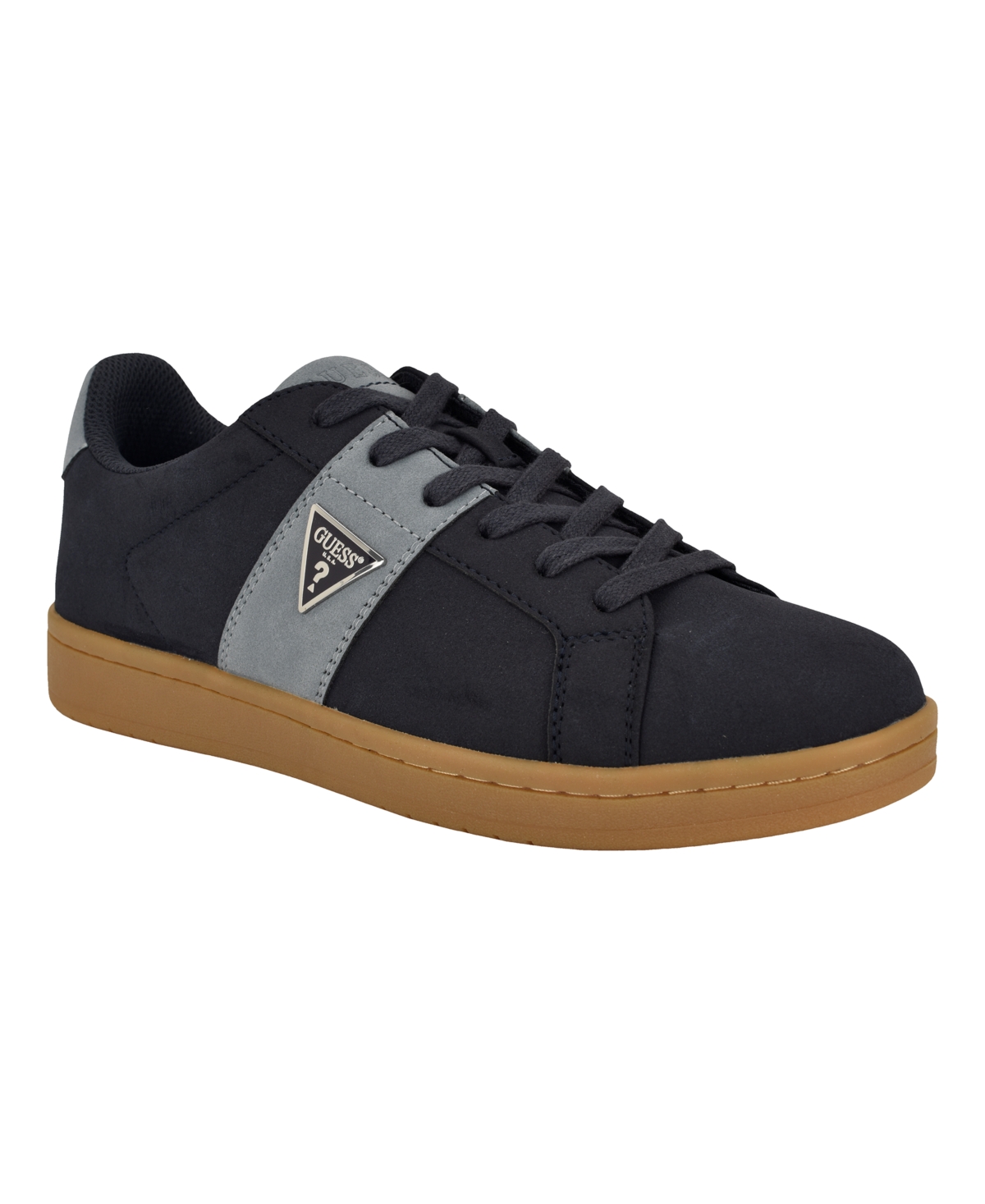 Men's Largot Branded Lace Up Fashion Sneakers - Navy multi
