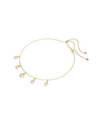 Imber Mixed Cuts White Gold-Tone Plated Necklace