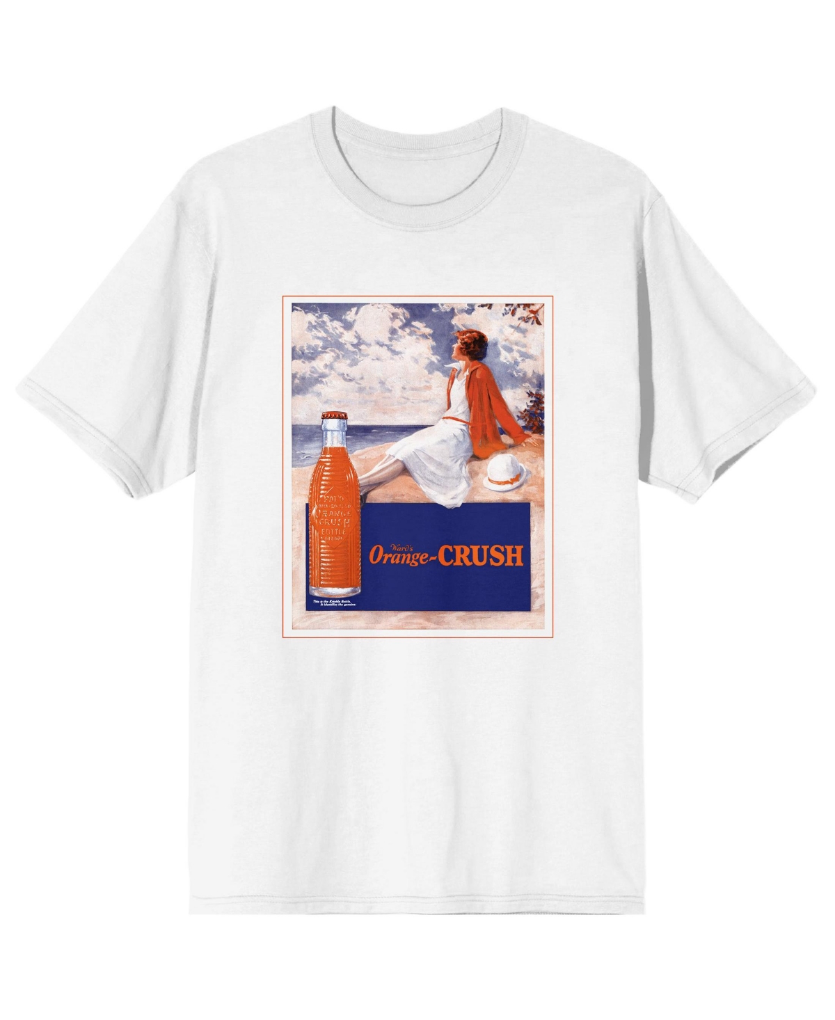 Big & Tall Woman On Seashore White - White