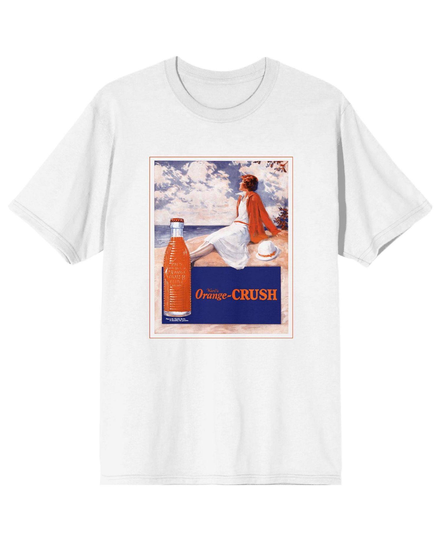 Big & Tall Woman On Seashore White