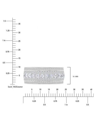 Mixed Cubic Zirconia Band Ring (6-3/4 ct. t.w.) in Sterling Silver