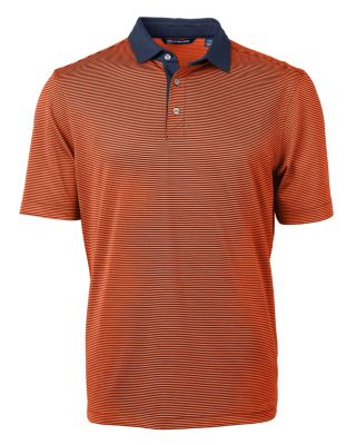 Men's Virtue Pique Micro Stripe Short Sleeve Polo