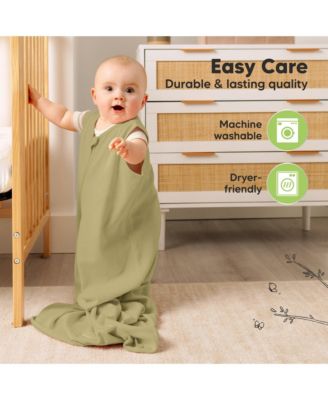 2-Pack Snooze Baby Sleep Sacks, Cotton Wearable Blanket, Soft Toddler Sleeping Bag, Smooth Zipper