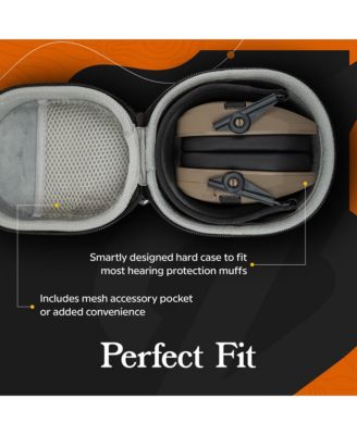 Game Ear Razor Muffs (Carbon Dark) with Protective Case