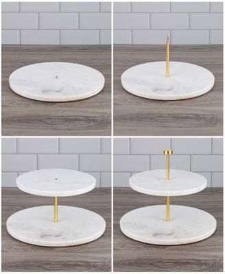 Uptown Marble Two Tiered Server