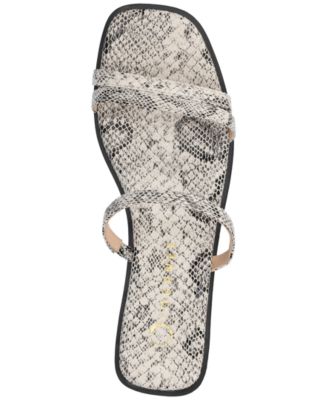 Women's Brisa Multi Strap Slip On Flat Sandals