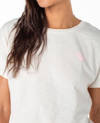 Juniors' Cotton Love Back-Graphic Crewneck Tee