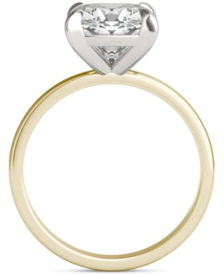 Classic Basket Solitaire Engagement Ring (2-3/4 ct. t.w.) in Two-Tone 14k Gold